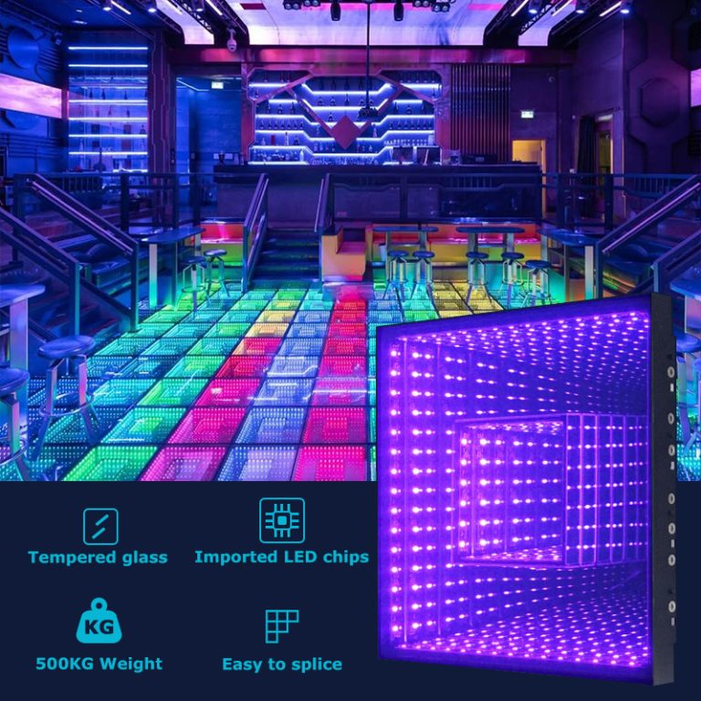 Double 3D LED Dance Floor – Nested Infinity Mirror Design