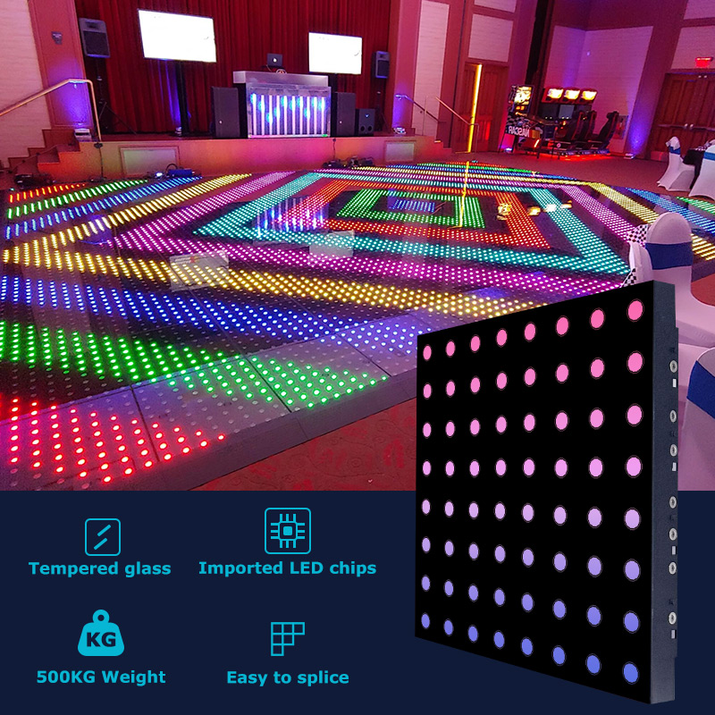 64 Pixel  Led Digital Floor  Magnet type